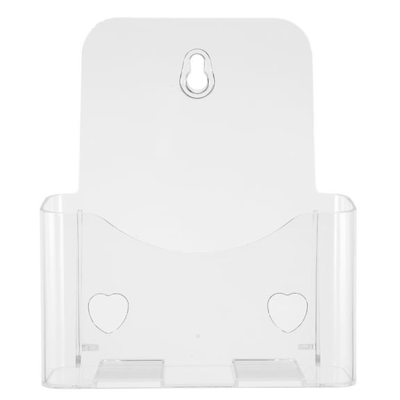 Monyance pamphlets display stand Acrylic Wall File Holder for Mail and Magazines(6.69X3.23X8.07Inches)