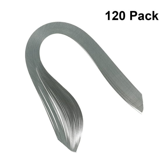 Monyance paper quilling strips set Wedding Quilling Paper Set 120pcs Grey(15.35X0.12X0.04Inches)