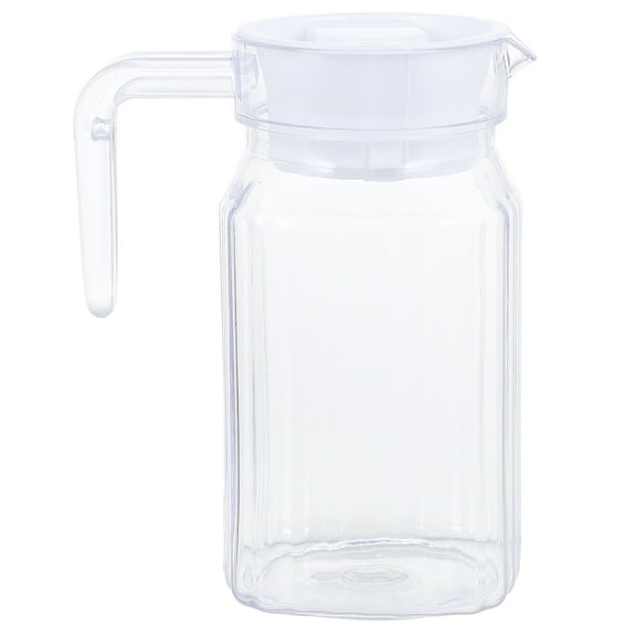 Monyance plastic water kettle Clear Water Pitcher Pot for Storing Cold Beverage(6.3X3.35X3.35Inches)