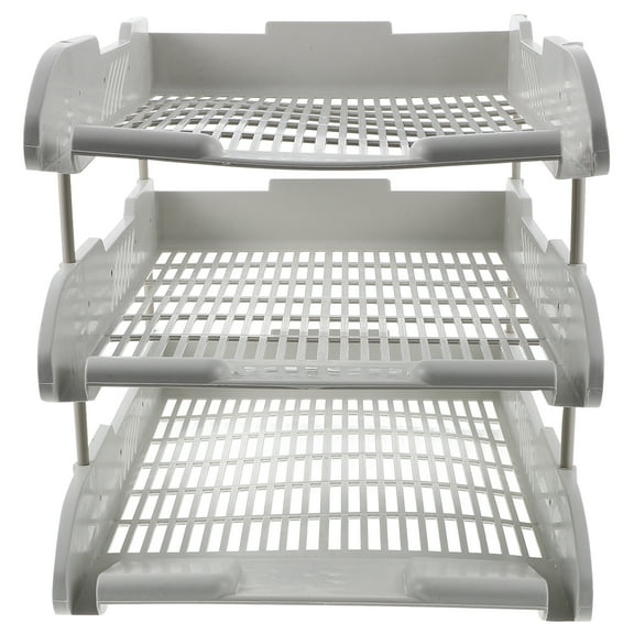 Monyance printer paper holder 3-Tier Paper Storage Tray Desktop File Sorter for Home Office(12.68X9.45X9.84Inches)