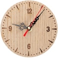 thumbnail image 1 of Monyance retro round wall clock Vintage Wooden Wall Clock for Living Room or Bedroom Decor(4.72X4.33X1.18Inches), 1 of 10