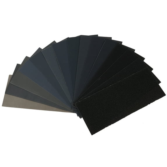 Monyance sandpaper assortment Sandpaper Sanding Paper Wood Wet Grit Sheets Dry Sand Set Automotive Sander 400 Block Polish Replacement 1200 Furniture(9.17X3.74X0.04Inches)