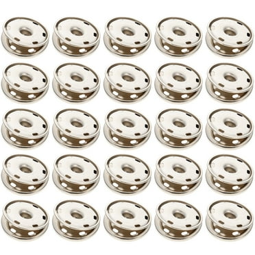 50pcs Sew on Snap Buttons Alloy Fasteners for Clothes Press Studs