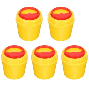 FRCOLOR 5pcs Sharps Container Professional Needle Box Small Portable Sharps Container Box