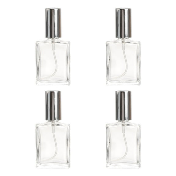 Quartet Silver Glass Empty Bottles for Perfume Storage 15ml