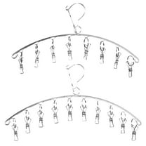 Monyance sock dryer hanger 2pcs Clothes Drying Rack with 8/10 Clips for Towels and Diapers(15.75X7.09X1.18Inches)