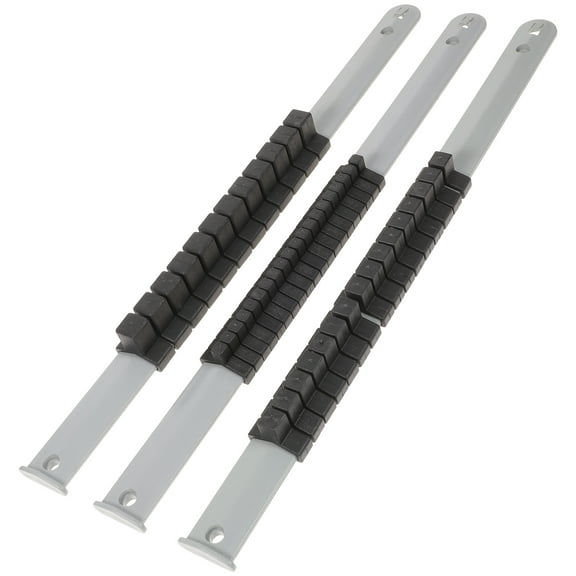 Monyance socket holder 3pcs Socket Organizers 1/2 Inch 3/8 Inch 1/4 Inch Drive Socket Holders Socket Organizers for Toolboxes(13.98X1.18X0.79Inches)