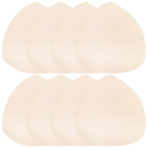 Monyance sports bra pads inserts 8Pcs Triangle Shape Bra Pad Removable Sport Sponge Insert(5.12X4.92X0.98Inches)