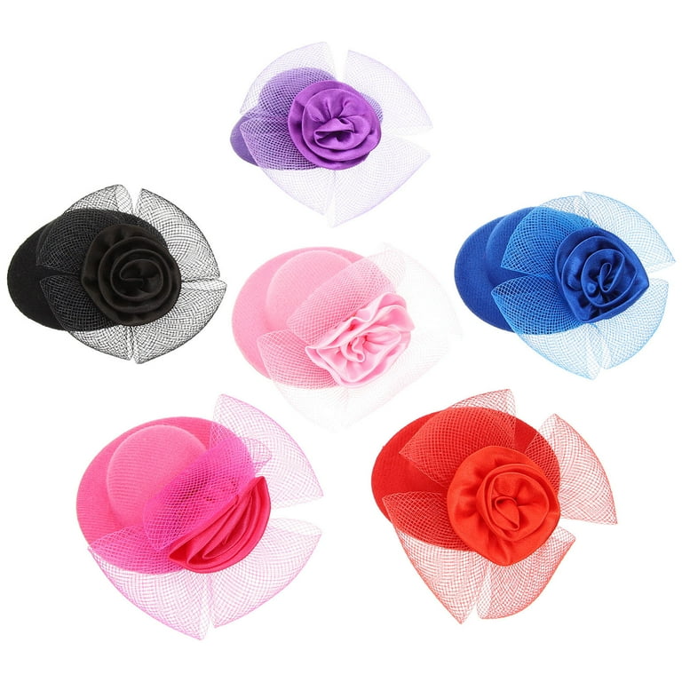 Mini Tea Party Hat 7pcs Mini Tea Party Hats Doll Dress Up Hats Fancy  main image 4