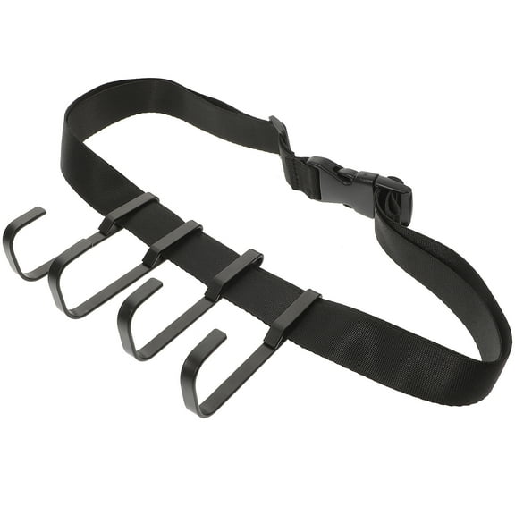 Monyance tree stand accessories Tree Stand Metal Hangers - Gear Holder for Equipment (Black)(59.06X0.98X0.2Inches)