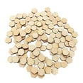 thumbnail image 1 of Monyance unfinished wooden pieces 100PCS Wood Slices Hexagon Shape Cutouts for DIY(0.39X0.39X0.08Inches), 1 of 10