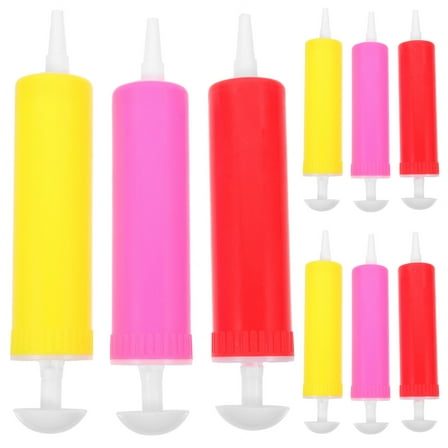 Monyance versatile hand pump 10pcs Balloon Pumps Manual Hand Balloon Air Pumps Party Supplies Random Style(6.5X1.18X1.18Inches)
