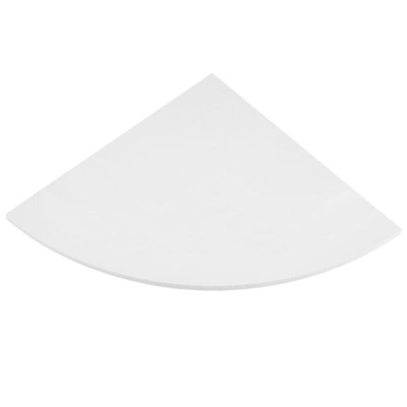 Monyance wall storage rack Fan Shape Wall Corner Shelf Set Wall-mounted Corner Storage Rack Triangle Storage Holder - 25cm (White)(9.84X9.84X0.31Inches)