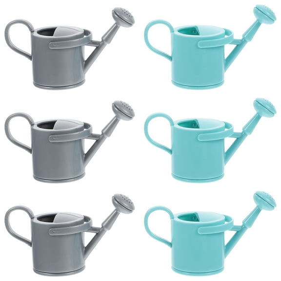 Monyance watering can small Fairy Garden Watering Can Miniatures (6pcs) for Crafts & Decor(3.15X1.89X1.38Inches)