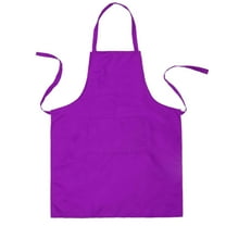 Monyance waterproof bib apron Pure Color Neck Strap Bib Apron Waterproof Restaurant and Home Kitchen Apron 60x70cm (Purple)(23.62X27.56X0.04Inches)