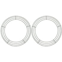 Monyance wire wreath 2pcs 10" Metal Circle Wreath Frames for DIY Floral Crafts & Decorations(11.81X11.81X0.08Inches)