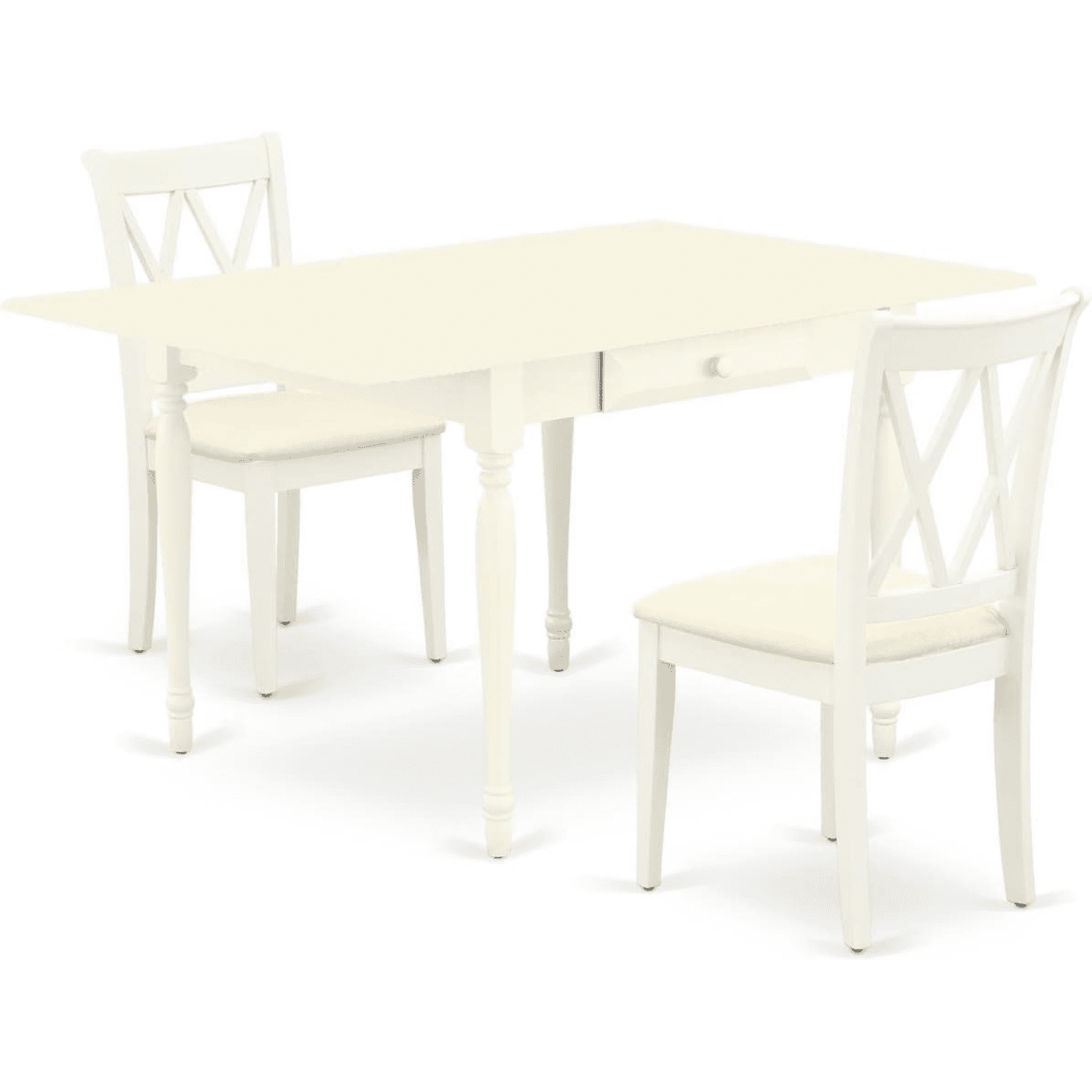 Monza Dinette Set for Small Spaces Contains a Rectangle Table with ...