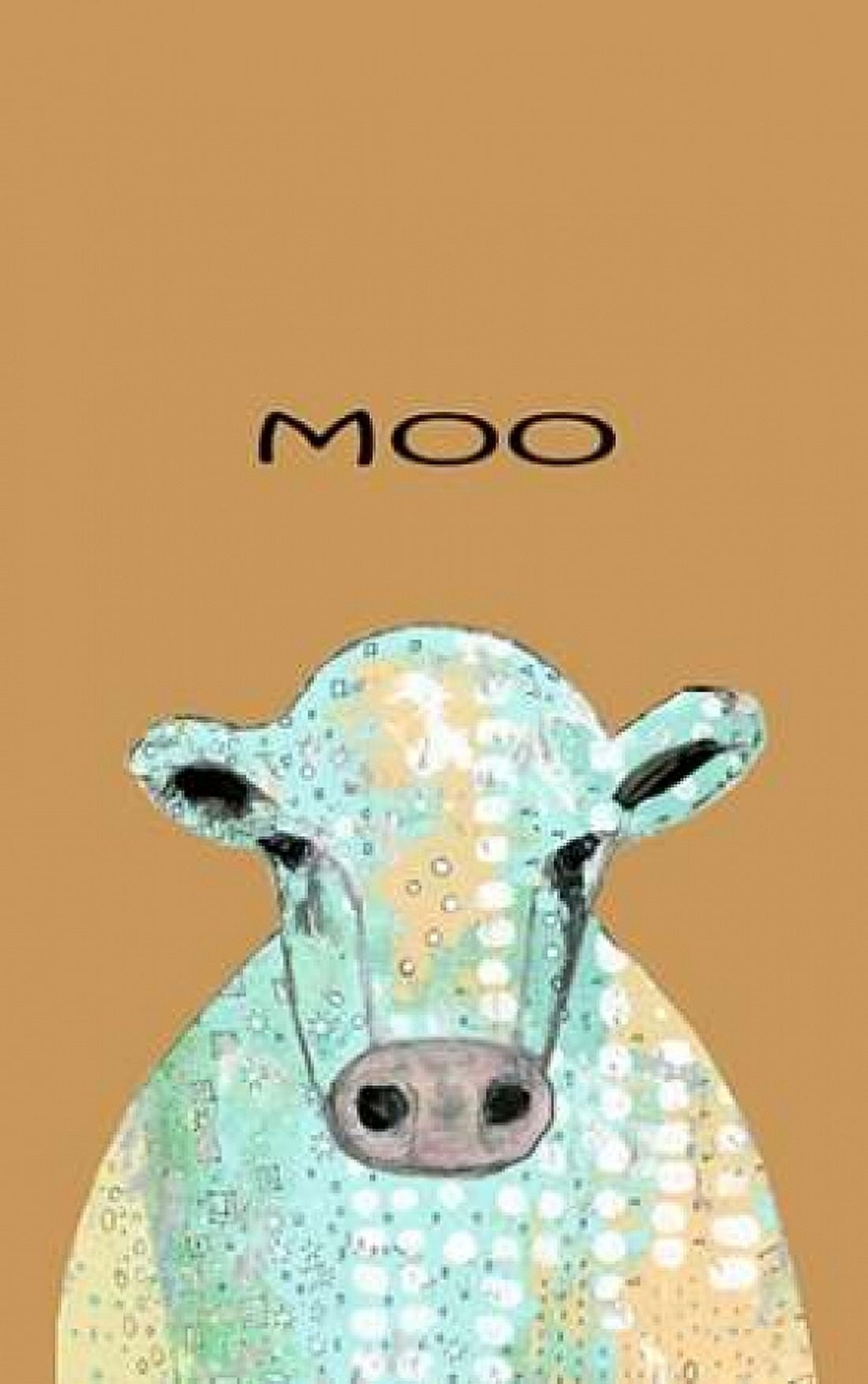 Moo Cow Canvas Art - Sarah Ogren (12 x 18)