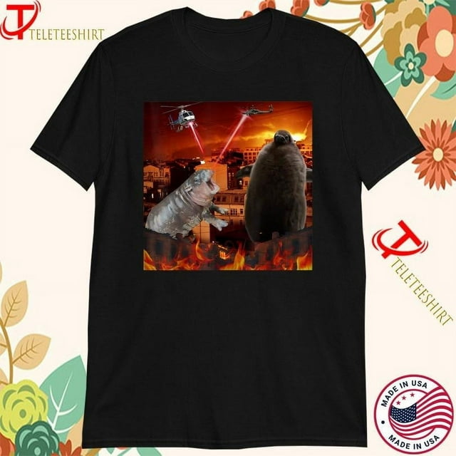 Moo Deng And Pesto Battle Tshirts