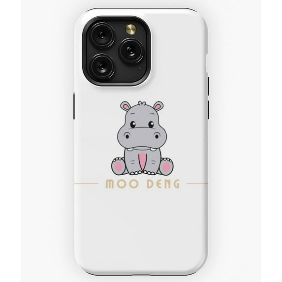 Moo Deng Baby Hippo Classic T-Shirt Fan Design A4464 Phone Case for iPhone 11 to 17 Pro Max