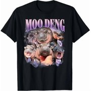 Moo-Deng Baby Pygmy Hippo Cute Zoo For Family Unisex S-5XL T-Shirt