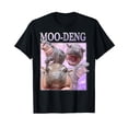 thumbnail image 1 of Moo Deng Cute Baby Hippo Retro T-Shirt for Men Women Cotton Summer Top Tee, 1 of 2