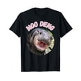 thumbnail image 1 of Moo Deng Cute Baby Hippo Retro T-Shirt for Men Women Cotton Summer Top Tee, 1 of 2
