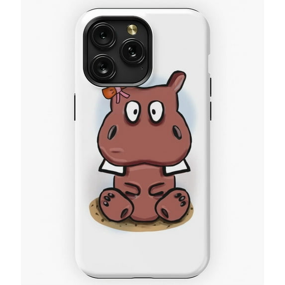 Moo Deng Cute Hippo Design Viral Baby Animal Art A4484 Phone Case for iPhone 11 to 17 Pro Max