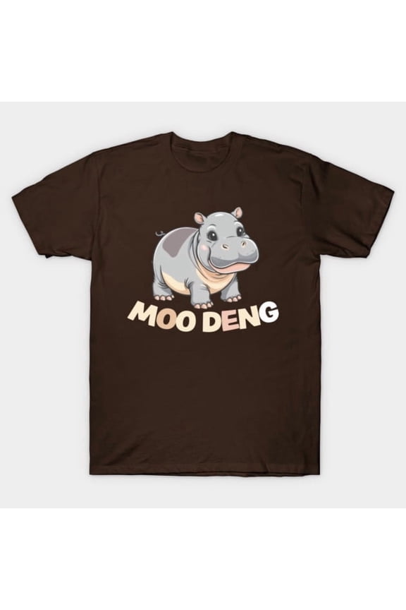 Moo-Deng Funny Baby Hippo Meme Graphic - Everyday Gift, H33992 T-Shirt, for Men and Women, Up to Size 5XL