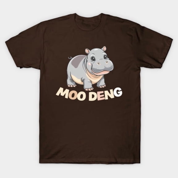Moo-Deng Funny Baby Hippo Meme Graphic - Everyday Gift, H33992 T-Shirt, for Men and Women, Up to Size 5XL