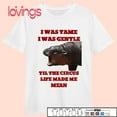 Moo Deng I Was Tame I Was Gentle Til The Circus Life Made Me Mean Shirt