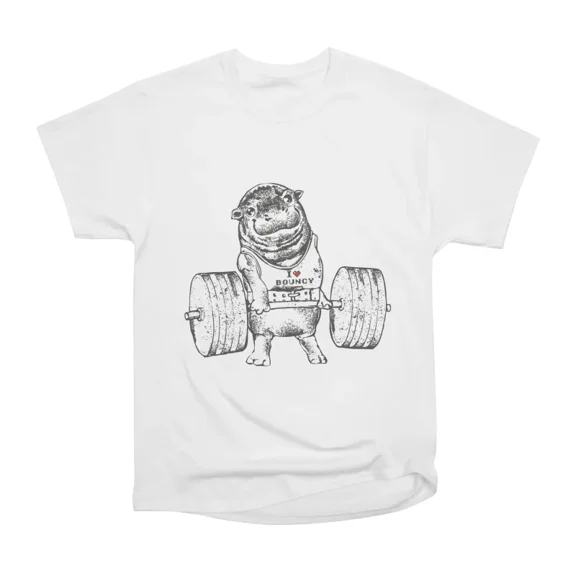 Moo Deng Lift T-Shirt Tee Gift For Him Merch For Her Apparel For Friend