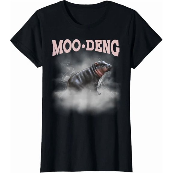 Moo Deng Lover Animal Cute Design Animal T-Shirt