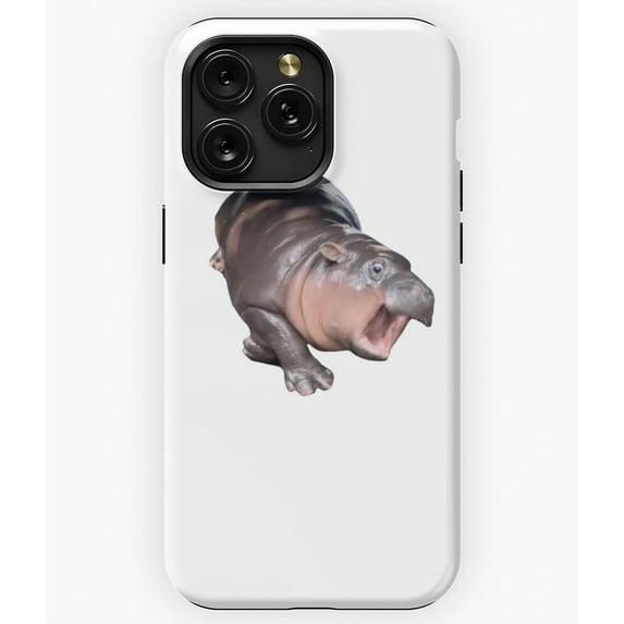 Moo Deng MOM STAHHPPP Funny Viral Hippo Quote A4524 Phone Case for iPhone 11 to 17 Pro Max