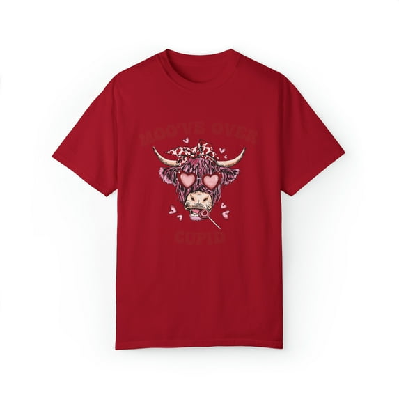 Moo Love Valentines Day, Comfort Colors Moo've Over Cupid Valentine Shirt