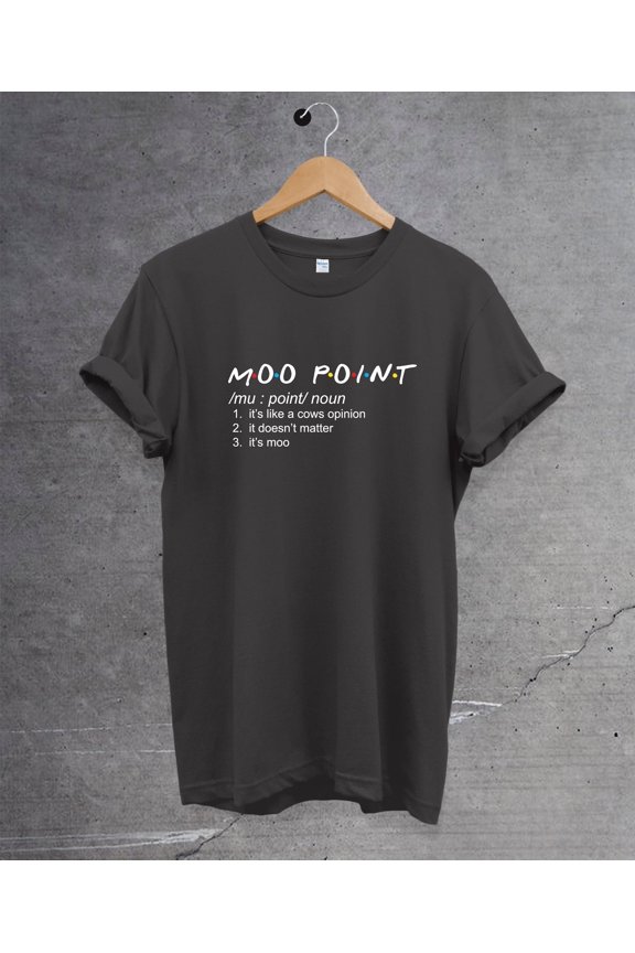 Moo Point Definition Friends T-shirt. Retro 90's Vintage Gift, Joey Sayings, Moo Point Shirt