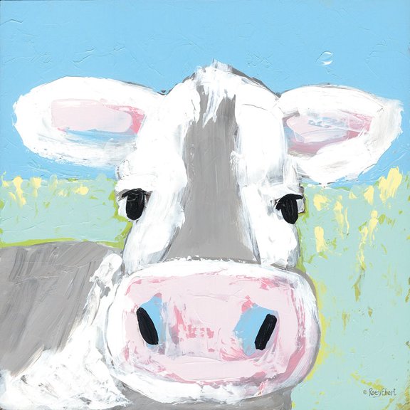 Moo Poster Print - Roey Ebert (24 x 24)