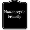 thumbnail image 1 of Moo-torcycle Friendly BLACK Aluminum Composite Sign 8.5''x10'', 1 of 9
