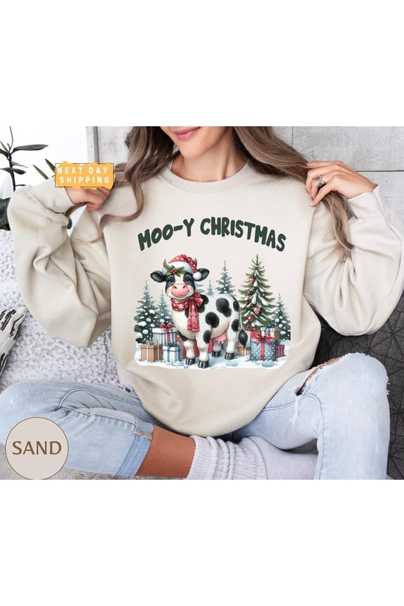 Moo-y season Sweatshirt, season Cow Sweater, Western season Family Sweatshirt, Cow Lover season Shirt, for Her All Size S-5Xl