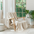thumbnail image 1 of MooMee Throw Blanket 100% Cotton 4-Layer Gauze All-Around Fringe Ultra-Soft Breathable Lightweight (Beige, Queen 90" x 90"), 1 of 7