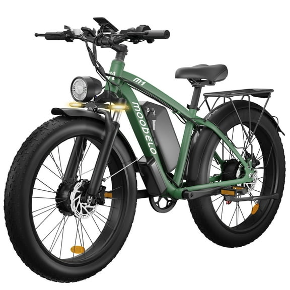 Moobelo M1 48V 3000W peak Dual-Motor E-Bike | 26" Suspension | Snow & Beach Ready