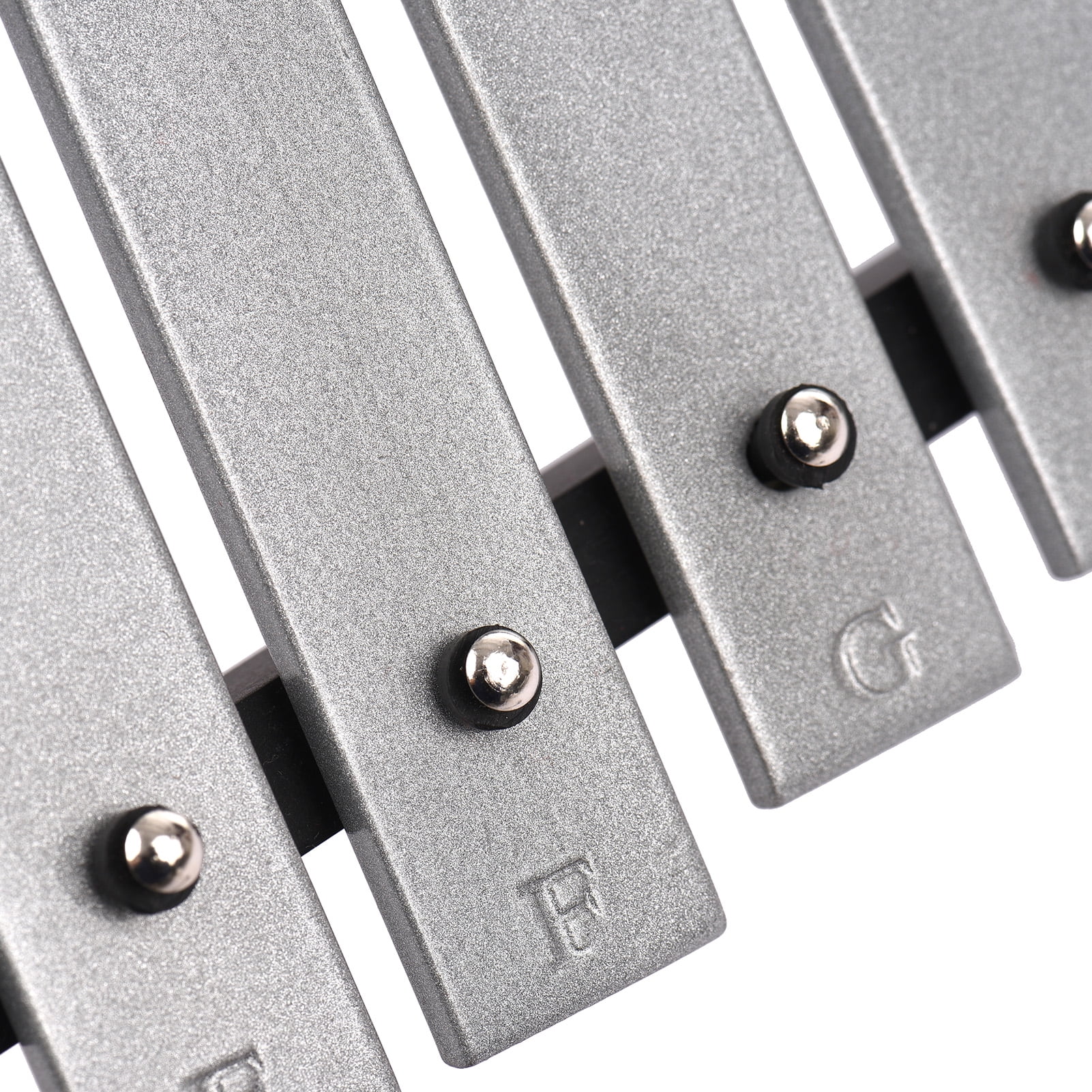 Moobody 25 Note Glockenspiel Xylophone Wooden Base Aluminum Bars with 2