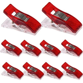Moocorvic 10 PCS Colorful Sewing Craft Quilt Binding Plastic Clips Clamps Pack