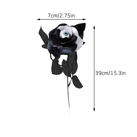 Moocorvic 10 Pieces Faux Rose With Eyeballs Halloween Faux Eyeball Flowers Faux Gothic Rose Bushes For Halloween Party Home Decorations