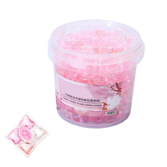 Moocorvic 100 Count Liquid Laundry Detergent Pods 5 in 1 Wash Fresh Scent Beads Stain Remover Odor, Washing Machine Pod with Container Box