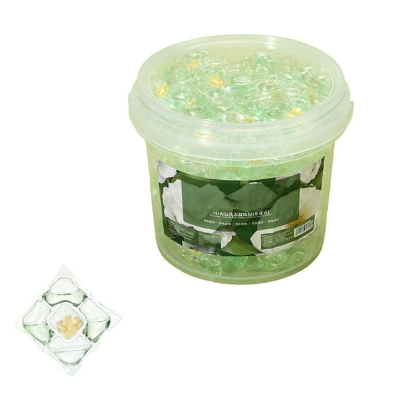 Moocorvic 100 Count Liquid Laundry Detergent Pods 5 in 1 Wash Fresh Scent Beads Stain Remover Odor, Washing Machine Pod with Container Box