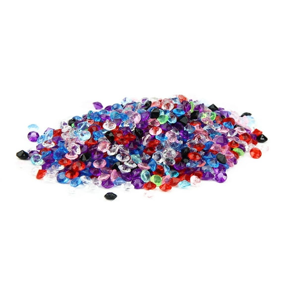 Moocorvic 1000Pcs Acrylic Crystals Gems 4.5mm Fake s Wedding Reception Decorations Table Scatter Bridal Shower Gift Party Favors,Crafts,Vase Fillers,