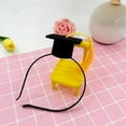 thumbnail image 1 of Moocorvic 10Pcs Graduation Decorations 2025 Mini Graduation Cap Headband Graduation Season Decoration Party Activity Wine Bottle Doll Decoration Hat, 1 of 1