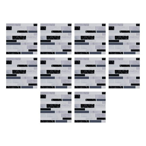 Moocorvic 10Pcs Waterproof Non-Woven Fabric Wall Tiles Sticker for Home Decor,Self-Adhesive Peel and Stick Backsplash Tile Decals for Kitchen Bathroom Decor