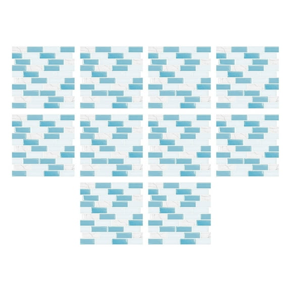 Moocorvic 10Pcs Waterproof Non-Woven Fabric Wall Tiles Sticker for Home Decor,Self-Adhesive Peel and Stick Backsplash Tile Decals for Kitchen Bathroom Decor